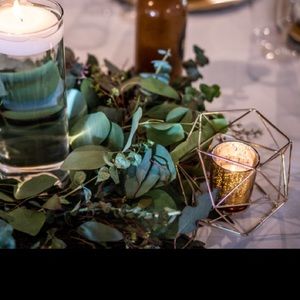 3D Geometric tea light candle holders